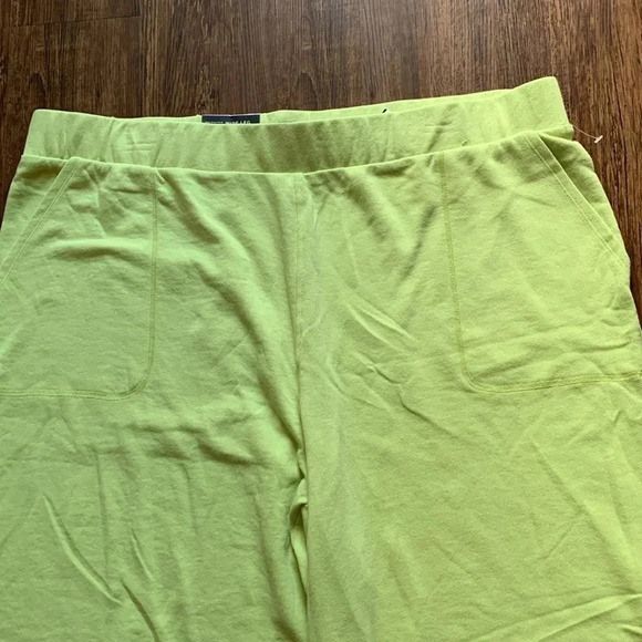 Who What Wear Wide Leg SweatPants Green Lime Sherbet Size 2X New - Picture 8 of 8